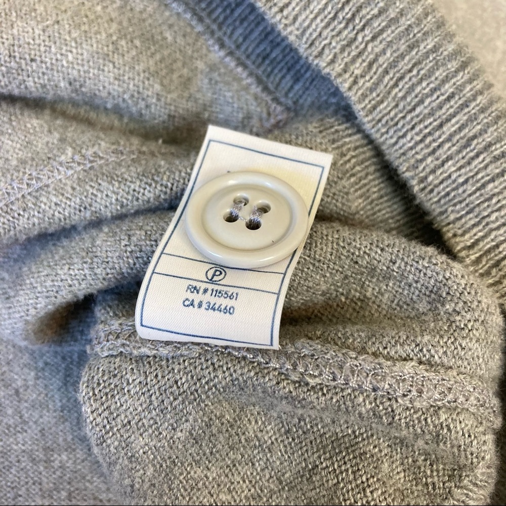 for all mankind Men’s L Cardigan V-neck Buttoned Gray Pockets - Picture 6 of 7